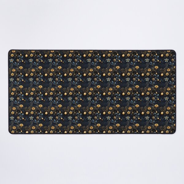 Aperçu de l'œuvre Fleurs de minuit du Nouvel An : art floral céleste créée et vendue par BloomPattern.
