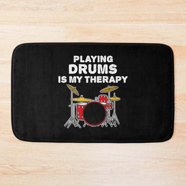 Item preview, Playing Drums Is My Therapy, Drummer Funny designed and sold by doodlerob.