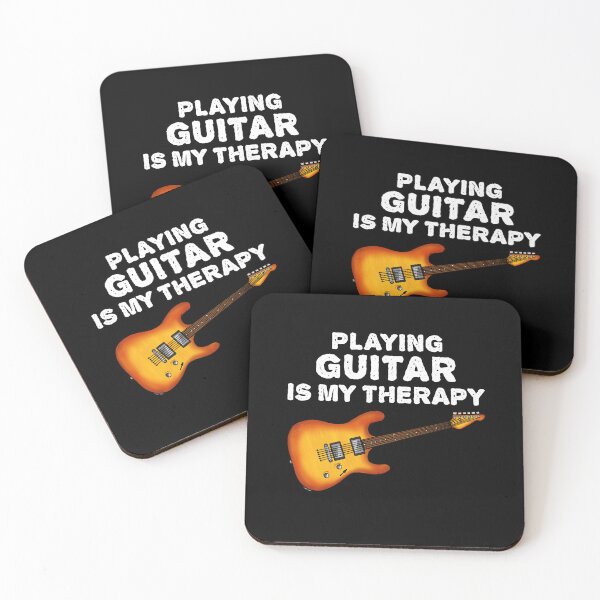 Item preview, Playing Guitar Is My Therapy, Electric Guitarist Funny designed and sold by doodlerob.