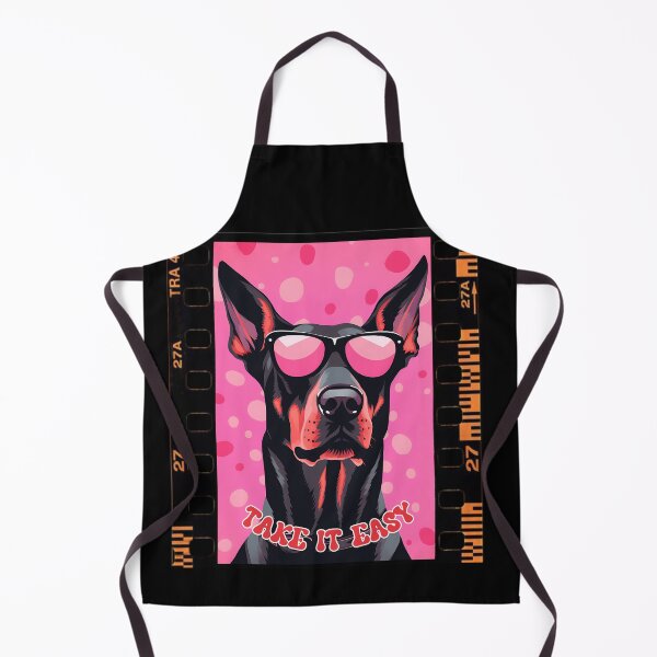 Item preview, Doberman Design Take it Easy Pink designed and sold by CheekyChimpCo.