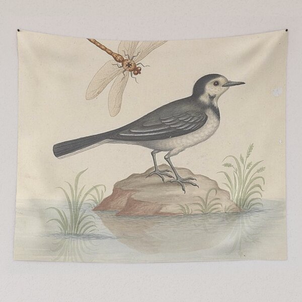 Item preview, Pied Wagtail and Dragonfly designed and sold by tomorrowsart.