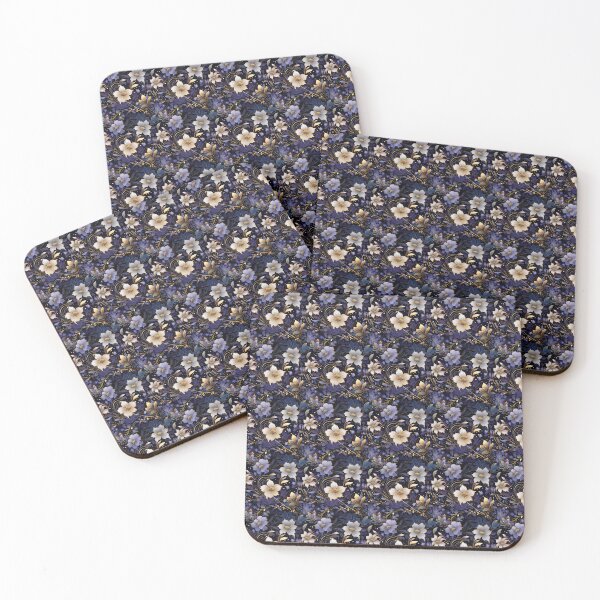 Item preview, New Year's Midnight Blooms: Golden Accents Art designed and sold by BloomPattern.