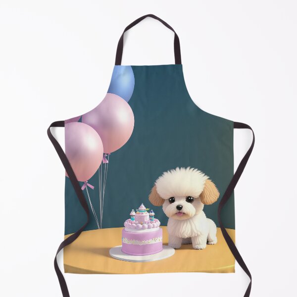 Item preview, Art of mni poddle puppy at a birthday party designed and sold by Tio-Tecun.