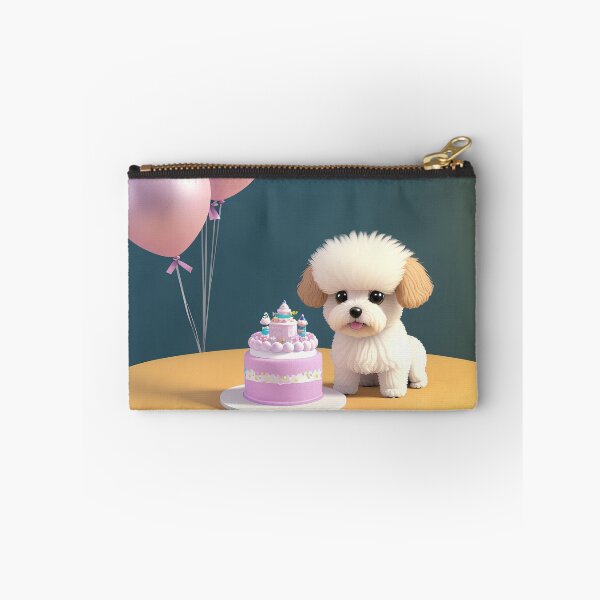 Item preview, Art of mni poddle puppy at a birthday party designed and sold by Tio-Tecun.