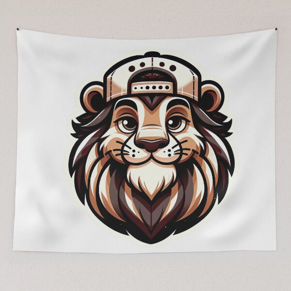 Item preview, Lion Sticker designed and sold by machinesdream.