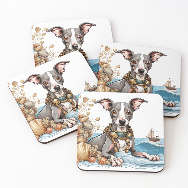 Item preview, Seaside Serenity: Italian Greyhound by the Sea designed and sold by Fenomena Designs.
