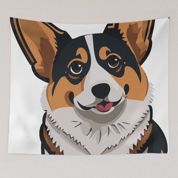 Item preview, Black-brown corgi designed and sold by Corgi-at-night.