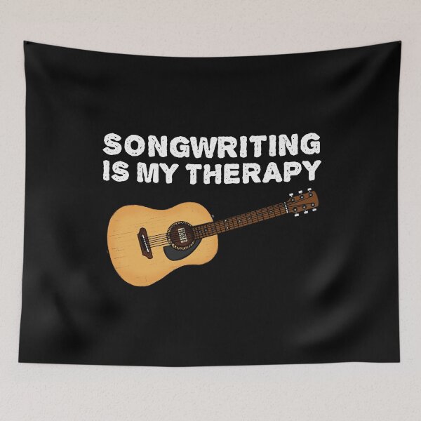 Item preview, Songwriting Is My Therapy, Acoustic Guitarist Funny designed and sold by doodlerob.