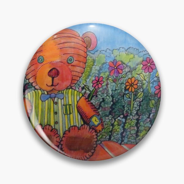 Item preview, 766 - TEDDY ON THE WALL - DAVE EDWARDS - COLOURED PENCILS - 2023 designed and sold by BLYTHART.