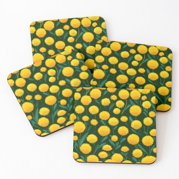 Item preview, Golden Wattle Flower Pattern designed and sold by WildlifeInc.