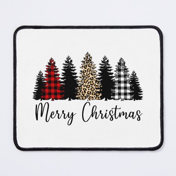Item preview, Merry Christmas Plaid and Cheetah Print designed and sold by PrettyPage.