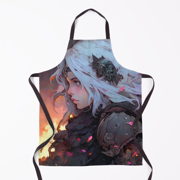 Item preview, Cool Smoldering Dark Warrior Knight Anime Girl designed and sold by bubblegoth.