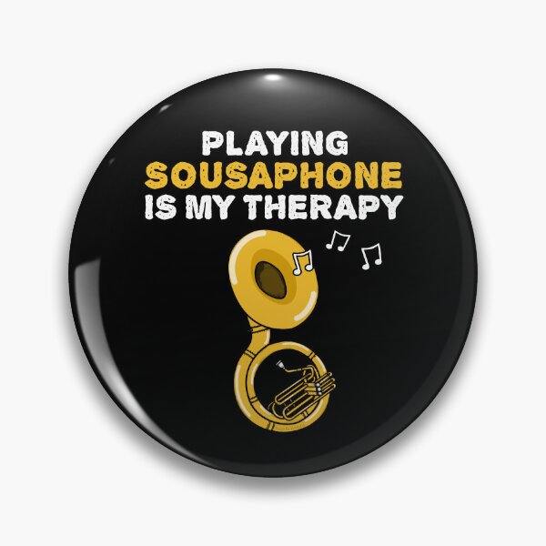 Item preview, Playing Sousaphone Is My Therapy, Brass Musician Funny designed and sold by doodlerob.