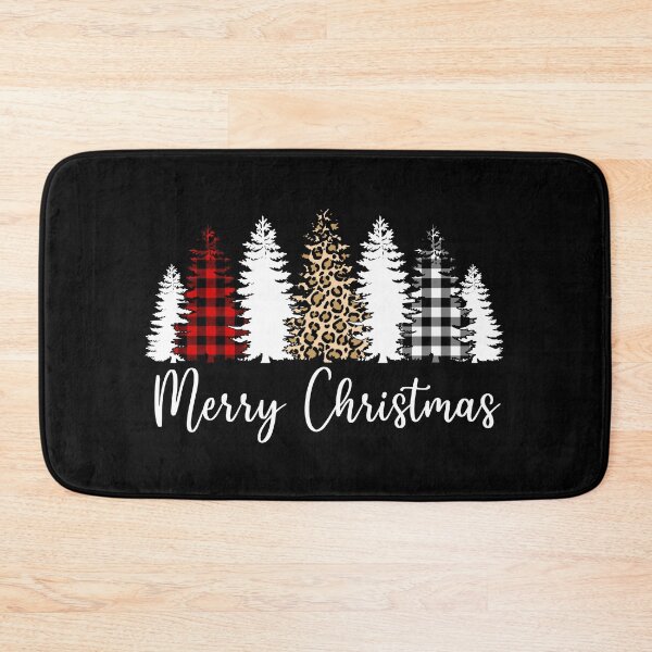 Item preview, White Merry Christmas Plaid and Cheetah Print designed and sold by PrettyPage.