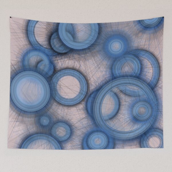 Item preview, Blue Floating Circles designed and sold by Tactux - Digital Artist.