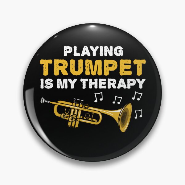 Item preview, Playing Trumpet Is My Therapy, Brass Musician Funny designed and sold by doodlerob.