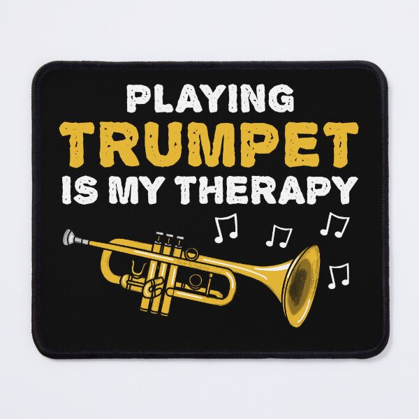 Item preview, Playing Trumpet Is My Therapy, Brass Musician Funny designed and sold by doodlerob.