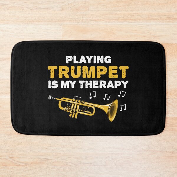 Item preview, Playing Trumpet Is My Therapy, Brass Musician Funny designed and sold by doodlerob.