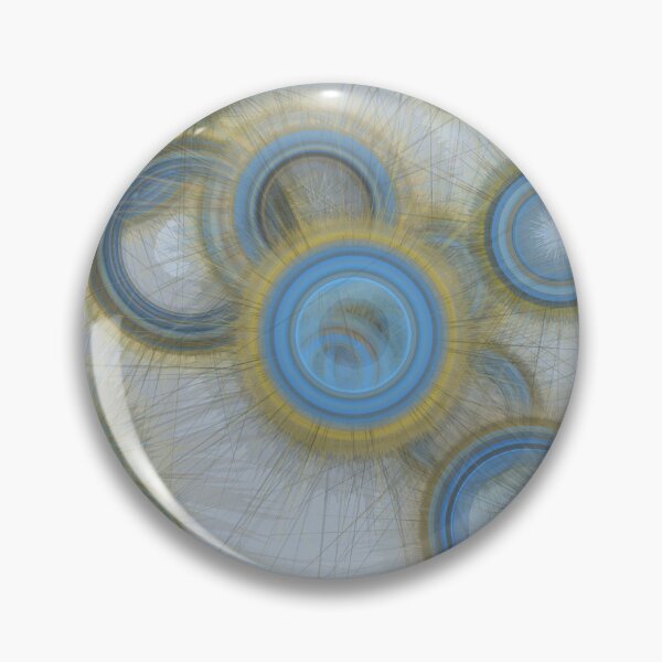 Item preview, Blue Yellow Floating Sparkly Circles designed and sold by Tactux - Digital Artist.
