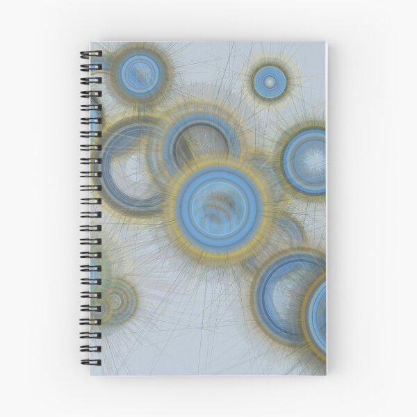 Item preview, Blue Yellow Floating Sparkly Circles designed and sold by Tactux - Digital Artist.