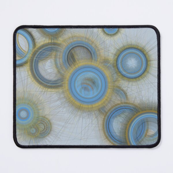Item preview, Blue Yellow Floating Sparkly Circles designed and sold by Tactux - Digital Artist.