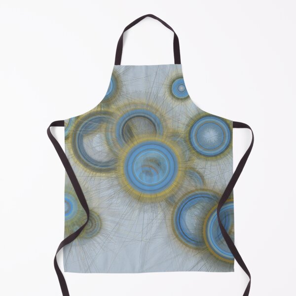 Item preview, Blue Yellow Floating Sparkly Circles designed and sold by Tactux - Digital Artist.
