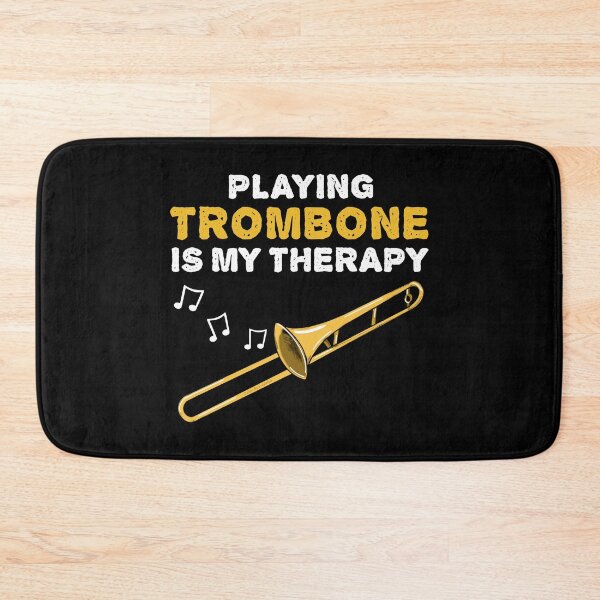 Item preview, Playing Trombone Is My Therapy, Brass Musician Funny designed and sold by doodlerob.