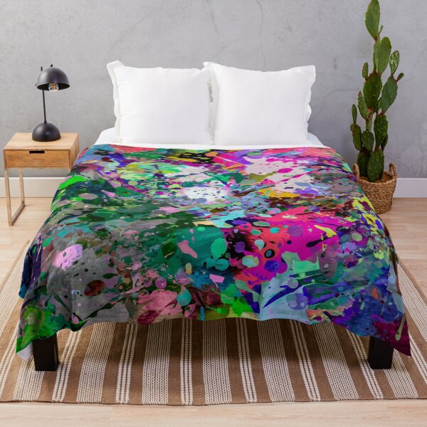 Item preview, Abstract Fine Art Contemporary Challenging Colorful Bright 1000 Piece Jigsaw Puzzle~Decorate Your Home With Wall Art, Metal Art, Wall Clock, Comforter, Throw Blanket, Throw Pillow & More designed and sold by MoreEZUSA-Here.