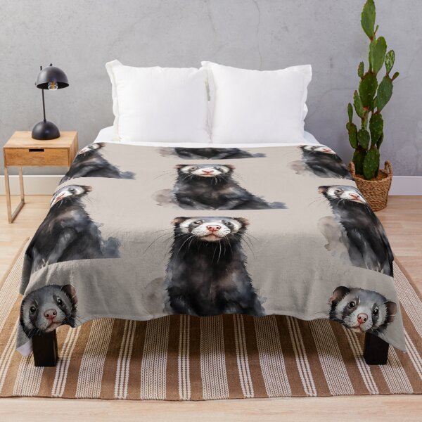 Item preview, Ferret Black Sable Watercolor Art Style designed and sold by LDJBlank.