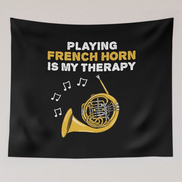 Item preview, Playing French Horn Is My Therapy, Brass Musician designed and sold by doodlerob.