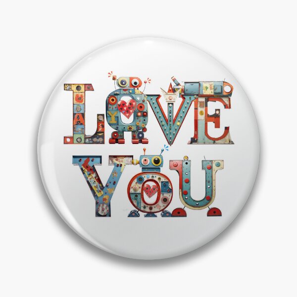 Item preview, Robot Love 04 Tin Toy Letters (Transparent Background) designed and sold by shufti.