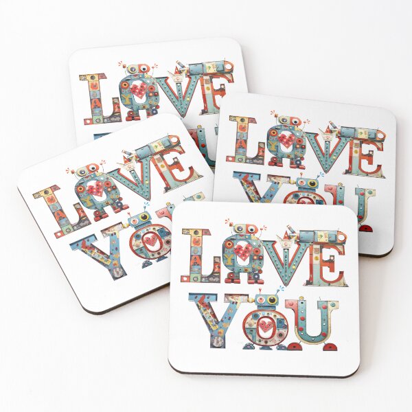 Item preview, Robot Love 04 Tin Toy Letters (Transparent Background) designed and sold by shufti.