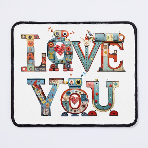 Item preview, Robot Love 04 Tin Toy Letters (Transparent Background) designed and sold by shufti.