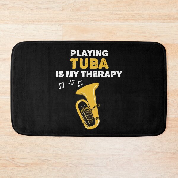 Item preview, Playing Tuba Is My Therapy, Brass Musician Funny designed and sold by doodlerob.
