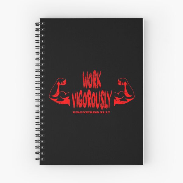 Item preview, Bible workout motivation | Proverbs 31:17 Work Vigorously | bible verse | scripture verse | Christian workout - red designed and sold by ZechJohnRB.