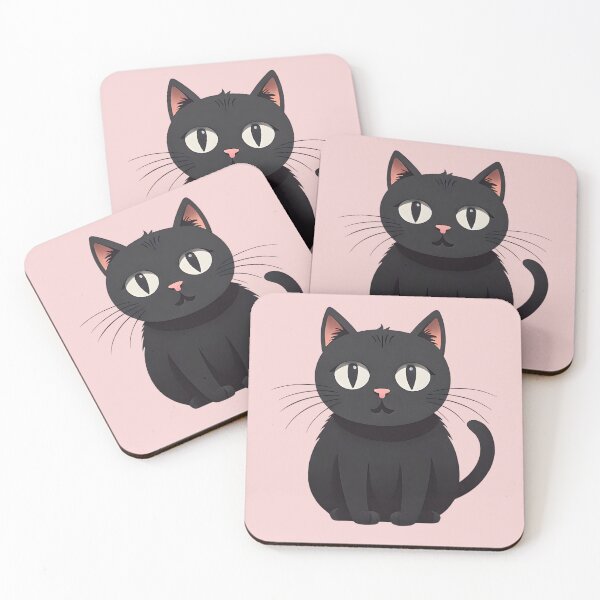 Item preview, Black Cat cartoon designed and sold by Catophile.