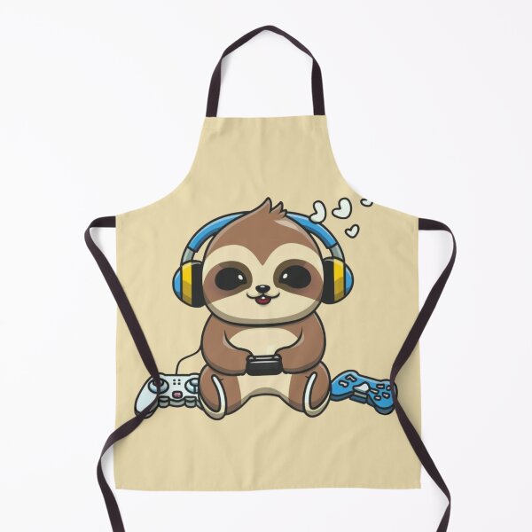 Item preview, Sloth Gamer with Headphones and Controllers designed and sold by Laugh-Lines.