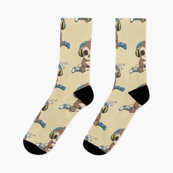 Item preview, Sloth Gamer with Headphones and Controllers designed and sold by Laugh-Lines.