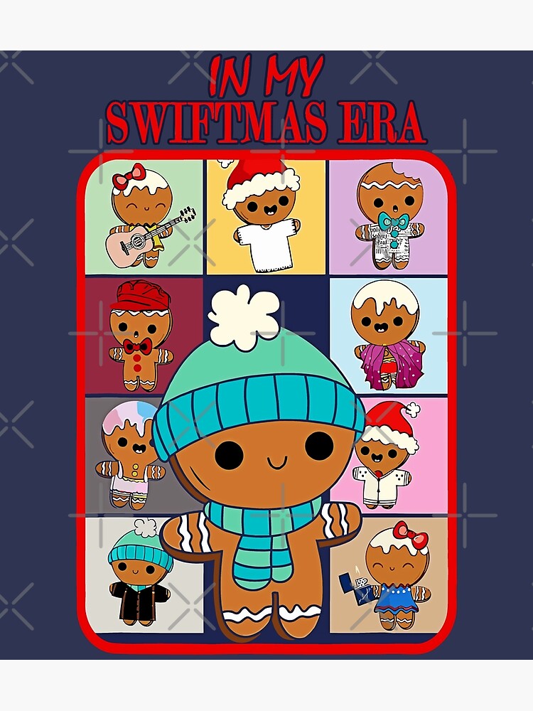 Disover In My Swiftmas Era Funny Gingerbread Christmas Xmas Holiday Poster