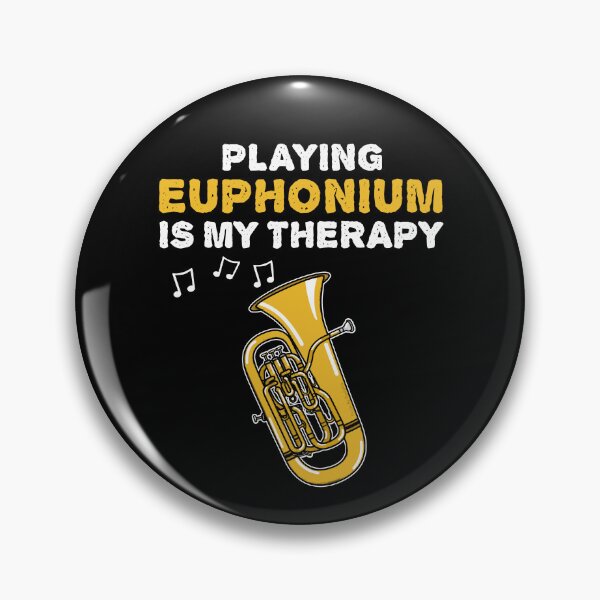 Item preview, Playing Euphonium Is My Therapy, Brass Musician Funny designed and sold by doodlerob.