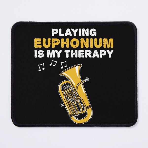 Item preview, Playing Euphonium Is My Therapy, Brass Musician Funny designed and sold by doodlerob.