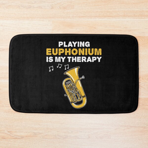 Item preview, Playing Euphonium Is My Therapy, Brass Musician Funny designed and sold by doodlerob.