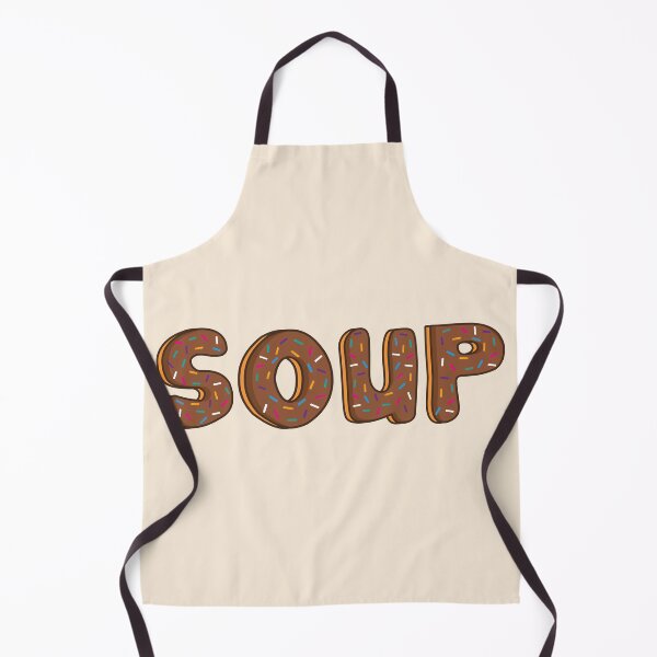 Item preview, Soup Word Shaped Like Chocolate Donuts designed and sold by ITCHAWAWAA.
