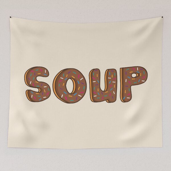Item preview,  Soup Word Shaped Like Chocolate Donuts  designed and sold by ITCHAWAWAA.