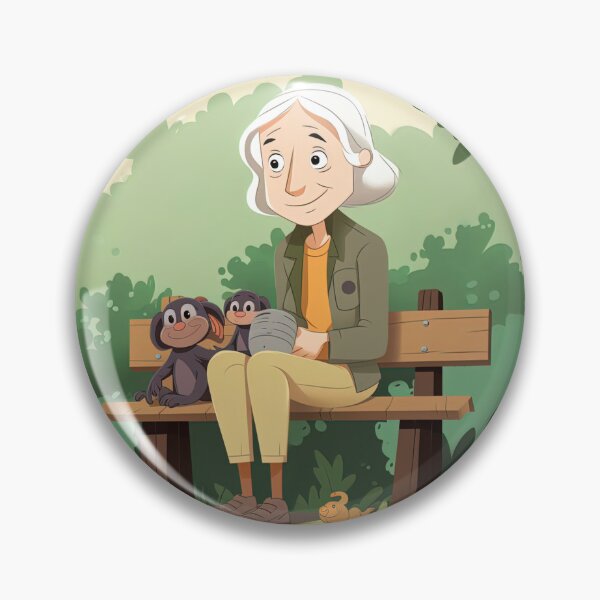 Item preview, Jane Goodall | cute style designed and sold by ComicsFactory.