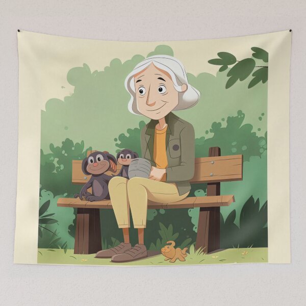 Item preview, Jane Goodall | cute style designed and sold by ComicsFactory.