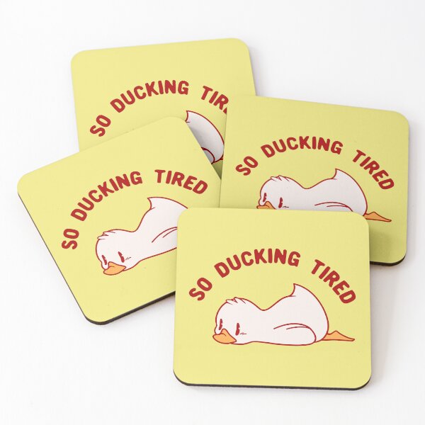 Item preview, So Ducking Tired Yellow by Tobe Fonseca designed and sold by Tobe Fonseca®.