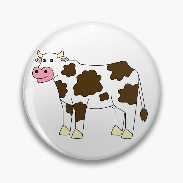 Item preview, Cute White-Brown Cow designed and sold by JefimijaT.