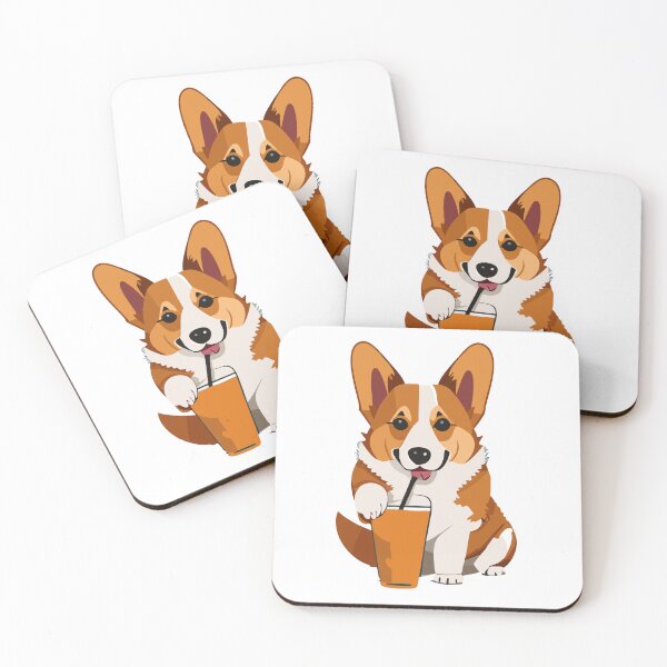 Item preview, Drink with Corgi designed and sold by Corgi-at-night.