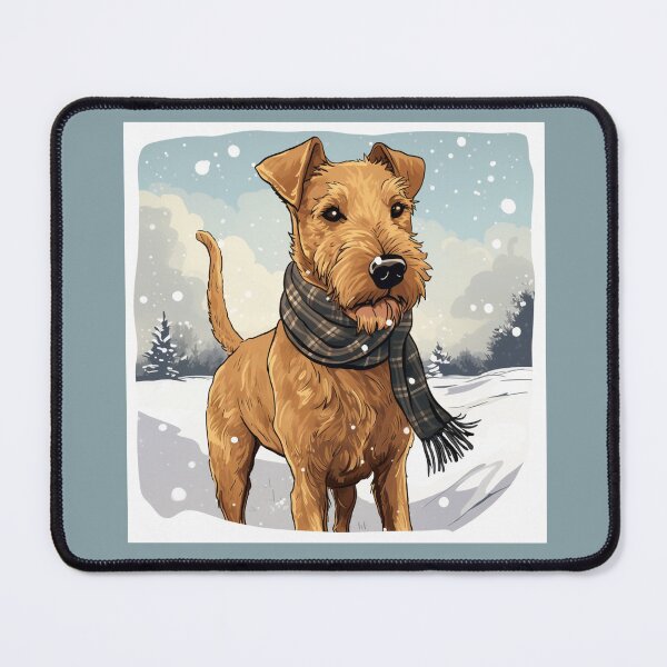 Item preview, Winter with an Irish Terrier designed and sold by liana campbell.